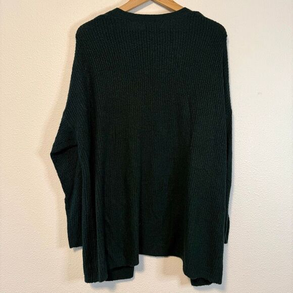American Eagle Dark Green Open Front Cardigan Size Medium - Picture 8 of 9